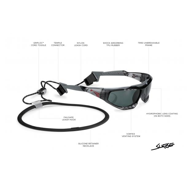 Спортивные очки LIP Surge Matt Black VIVIDE Ice Blue Lens (STD) - Аритикул 761542-Blue Lens - Фото 9