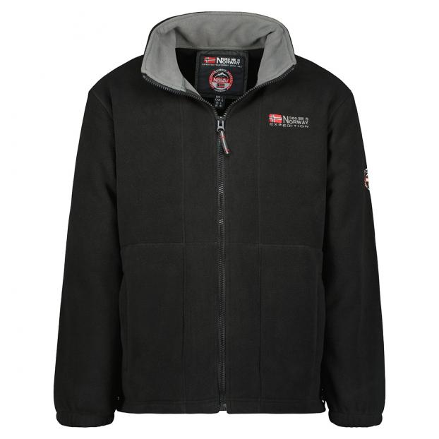 Флис мужской  GEOGRAPHICAL NORWAY «TORLEON» - Аритикул WW1672H/G-BLACK-DARK GREY-L - Фото 2