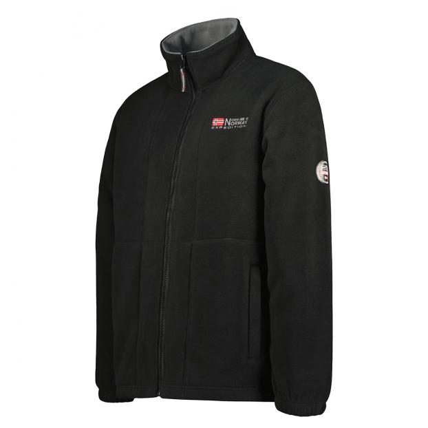 Флис мужской  GEOGRAPHICAL NORWAY «TORLEON» - Аритикул WW1672H/G-BLACK-DARK GREY-L - Фото 4