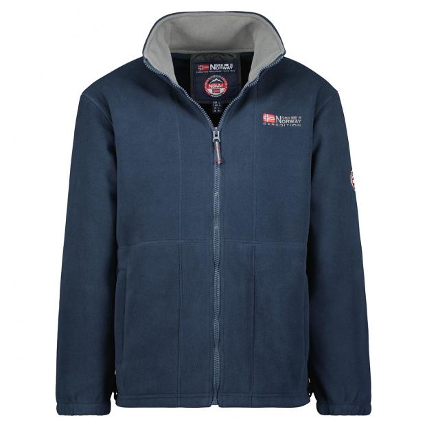 Флис мужской  GEOGRAPHICAL NORWAY «TORLEON» - Аритикул WW1672H/G-BLACK-DARK GREY-L - Фото 7