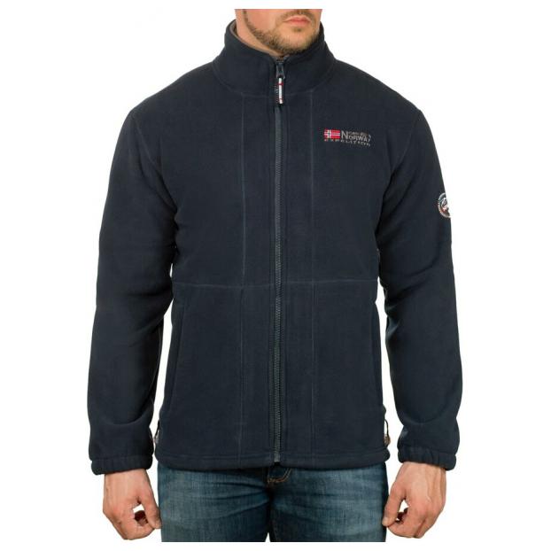 Флис мужской  GEOGRAPHICAL NORWAY «TORLEON» - Аритикул WW1672H/G-BLACK-DARK GREY-L - Фото 10