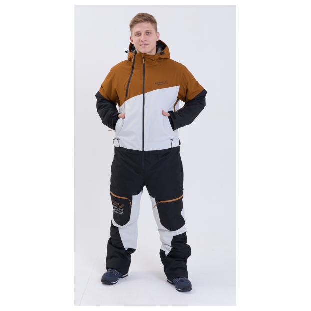 МУЖСКОЙ СНОУБОРДИЧЕСКИЙ КОМБИНЕЗОН RUNNING SPORT - Аритикул 8892-grey-XL - Фото 113