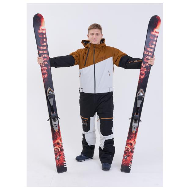 МУЖСКОЙ СНОУБОРДИЧЕСКИЙ КОМБИНЕЗОН RUNNING SPORT - Аритикул 8892-grey-XL - Фото 128