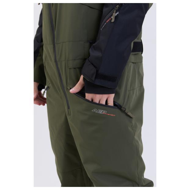 МУЖСКОЙ СНОУБОРДИЧЕСКИЙ КОМБИНЕЗОН RUNNING SPORT - Аритикул 8892-grey-XL - Фото 106