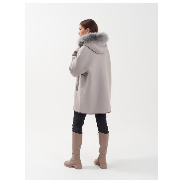 Дубленка женская двусторнняя VITIA  - Аритикул M2263-85-серый-XL (42-44) - Фото 6