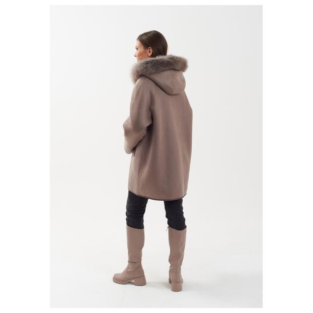 Дубленка женская двусторнняя VITIA  - Аритикул M2263-85-серый-XL (42-44) - Фото 28