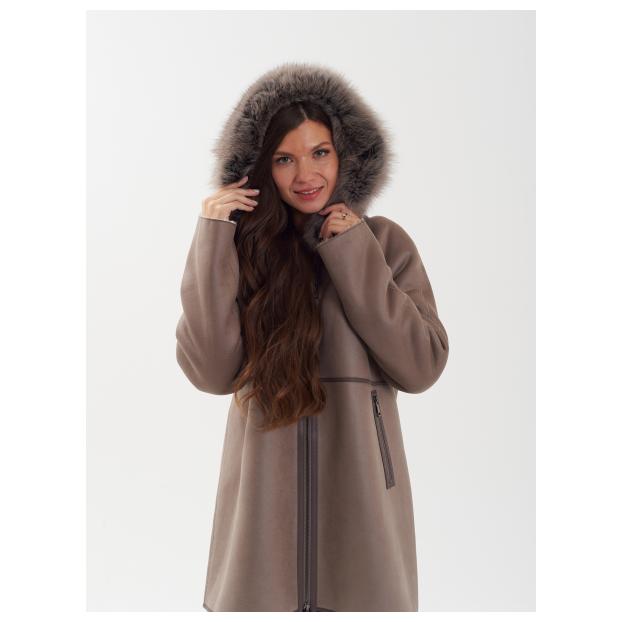 Дубленка женская двусторнняя VITIA  - Аритикул M2263-85-серый-XL (42-44) - Фото 29