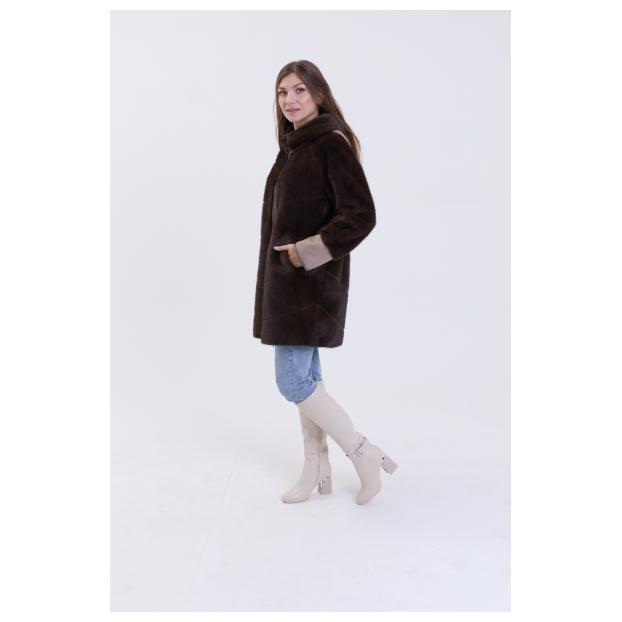 Дубленка женская двусторнняя VITIA  - Аритикул 1532-1-XL  - Фото 4