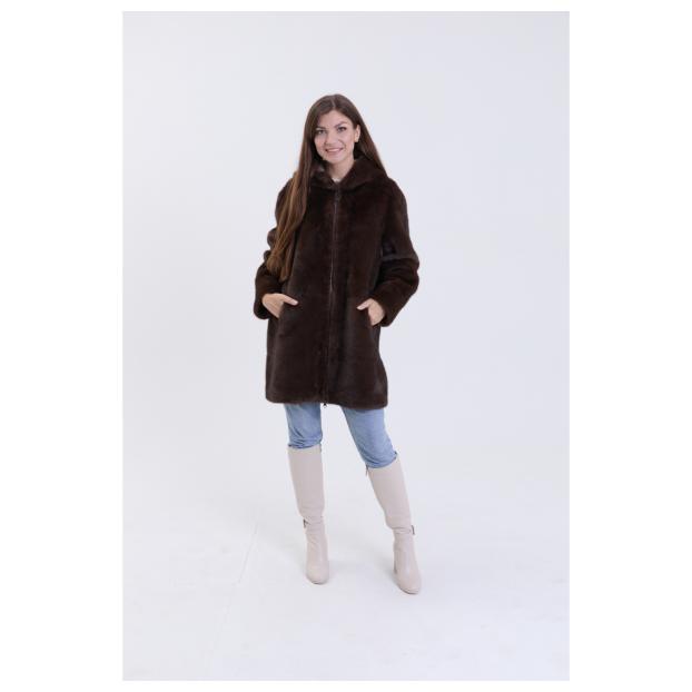 Шуба женская двусторонняя VITIA  - Аритикул A1528-5-2XL - Фото 3