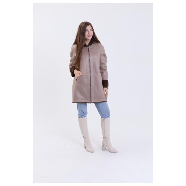 Шуба женская двусторонняя VITIA  - Аритикул A1528-5-2XL - Фото 12