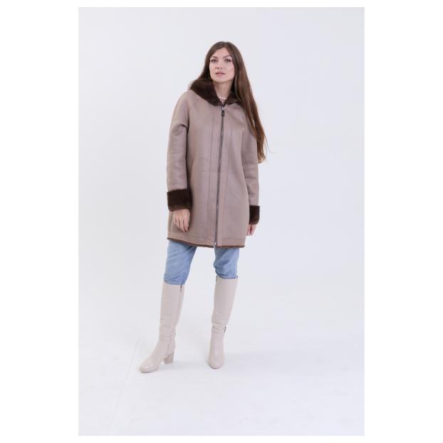 Шуба женская двусторонняя VITIA  - Аритикул A1528-5-2XL - Фото 13