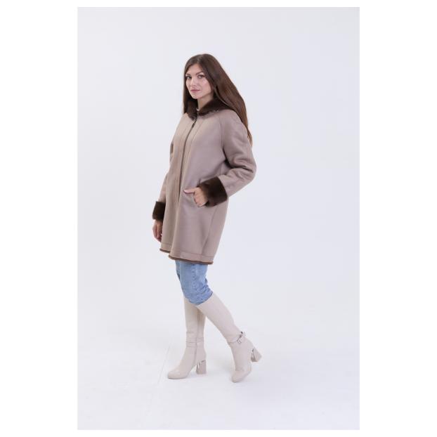 Шуба женская двусторонняя VITIA  - Аритикул A1528-5-2XL - Фото 14