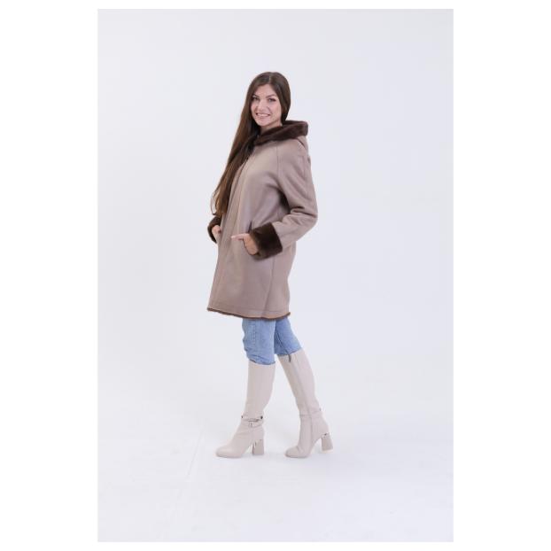Шуба женская двусторонняя VITIA  - Аритикул A1528-5-2XL - Фото 16