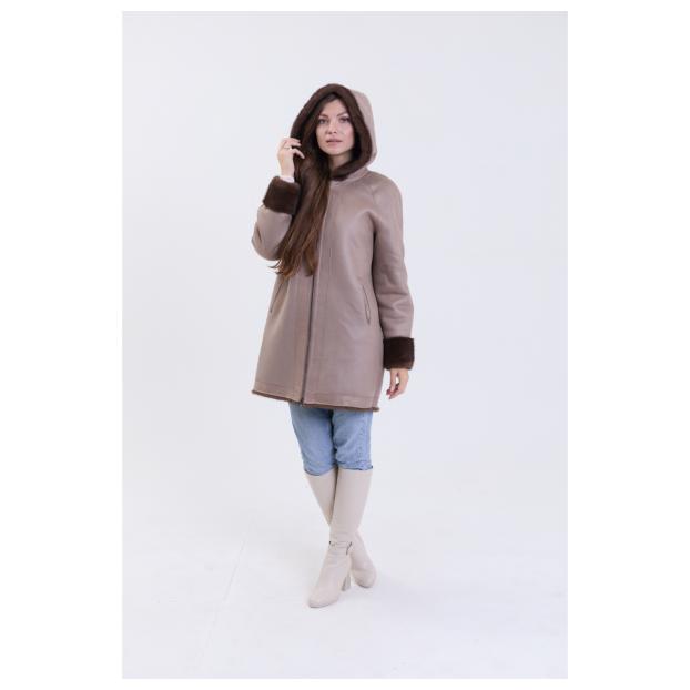 Шуба женская двусторонняя VITIA  - Аритикул A1528-5-2XL - Фото 17