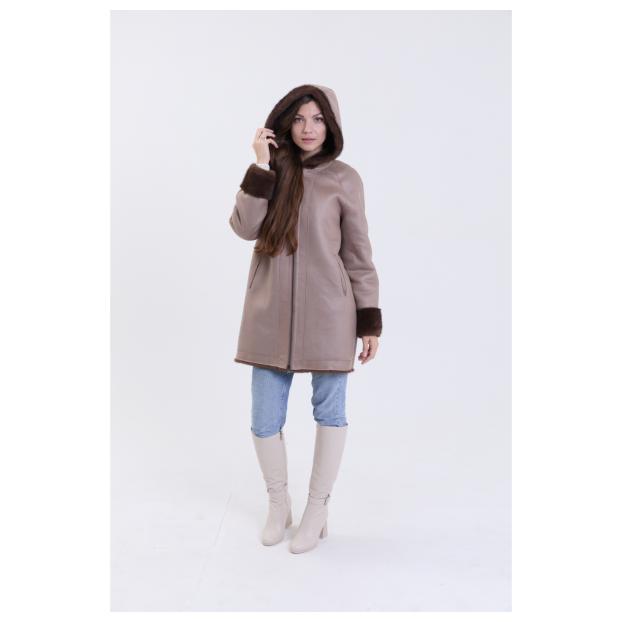 Шуба женская двусторонняя VITIA  - Аритикул A1528-5-2XL - Фото 18