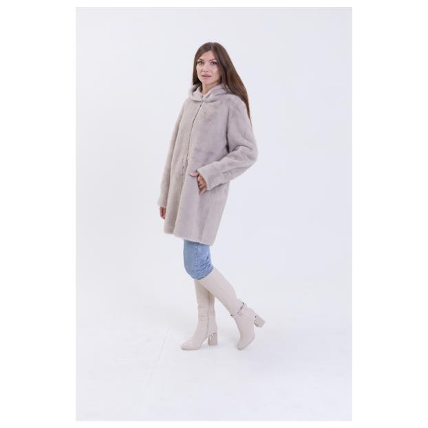 Шуба женская двусторонняя VITIA  - Аритикул A1528-5-2XL - Фото 24
