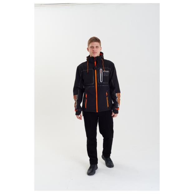 Софтшеловая куртка мужская  GEOGRAPHICAL NORWAY «ROMANO»  - Аритикул WW3284H/GN-BLACK-M - Фото 1