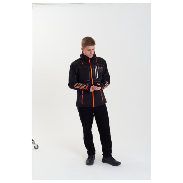 Софтшеловая куртка мужская  GEOGRAPHICAL NORWAY «ROMANO»  - Аритикул WW3284H/GN-BLACK-M - Фото 2