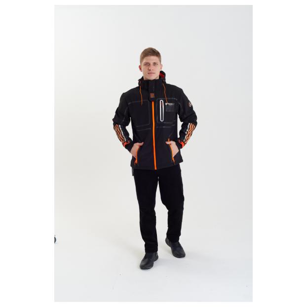 Софтшеловая куртка мужская  GEOGRAPHICAL NORWAY «ROMANO»  - Аритикул WW3284H/GN-BLACK-M - Фото 3