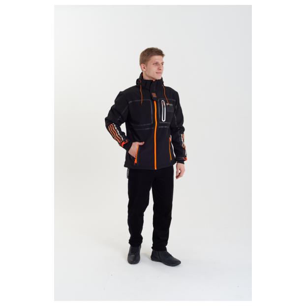 Софтшеловая куртка мужская  GEOGRAPHICAL NORWAY «ROMANO»  - Аритикул WW3284H/GN-BLACK-M - Фото 4
