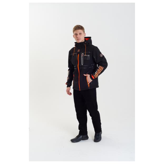 Софтшеловая куртка мужская  GEOGRAPHICAL NORWAY «ROMANO»  - Аритикул WW3284H/GN-BLACK-M - Фото 5