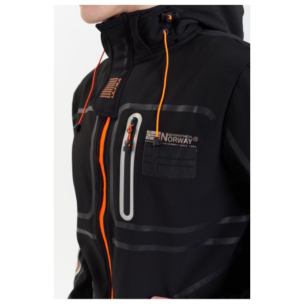 Софтшеловая куртка мужская  GEOGRAPHICAL NORWAY «ROMANO»  - Аритикул WW3284H/GN-BLACK-M - Фото 7