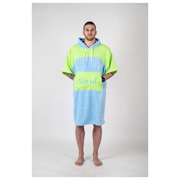 Флисовое пончо SOUL двухцветное - Аритикул Soul-poncho-two-color-yellow-grey - Фото 49