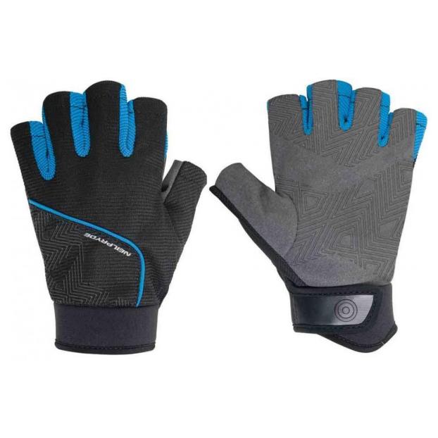 ПЕРЧАТКИ NP HALF FINGER AMARA GLOVE L C1 BLACK/BLUE - Аритикул 193821-000/1633-S - Фото 1