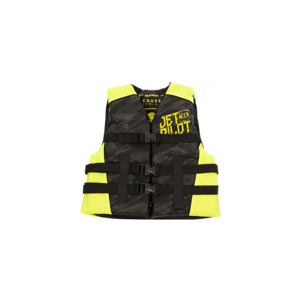 Спасательный жилет неопрен ДЕТ. Jetpilot Cause ISO 50N Neo Vest - Аритикул 19084-Black/Yellow-8-10 - Фото 2