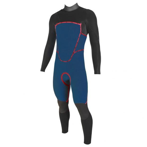ГИДРОКОСТЮМ МУЖ. SOORUZ «FIGHTER C ПЕРЕДНЕЙ МОЛНИЕЙ» 5/4/3 ММ - Аритикул W3 MW543CZFIGBL-M - Фото 4
