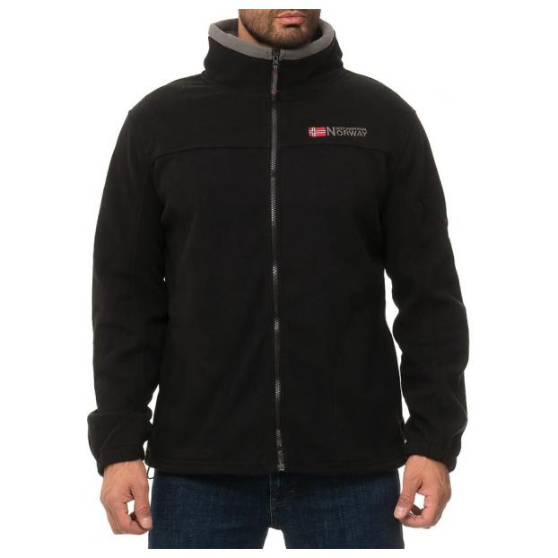 Флис мужской  GEOGRAPHICAL NORWAY «TORLEON» - Аритикул WW1672H/G-BLACK-DARK GREY-L - Фото 1