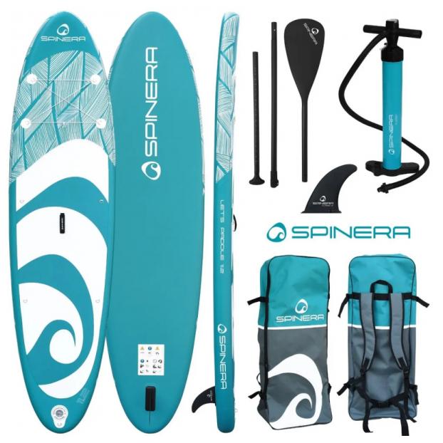 SUP-доска надувная с веслом универсальная Spinera Let's Paddle 11'2" Teal HDDS S24 - Аритикул 21113 - Фото 1