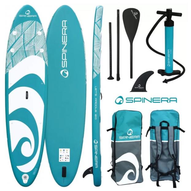SUP-доска надувная с веслом универсальная Spinera Let's Paddle 12'0" Teal HDDS S24	 - Аритикул 21114 - Фото 1